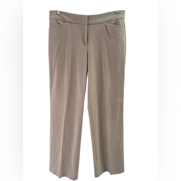 Dana Buchman Pants - Dana Bachman tan straight leg dress pants